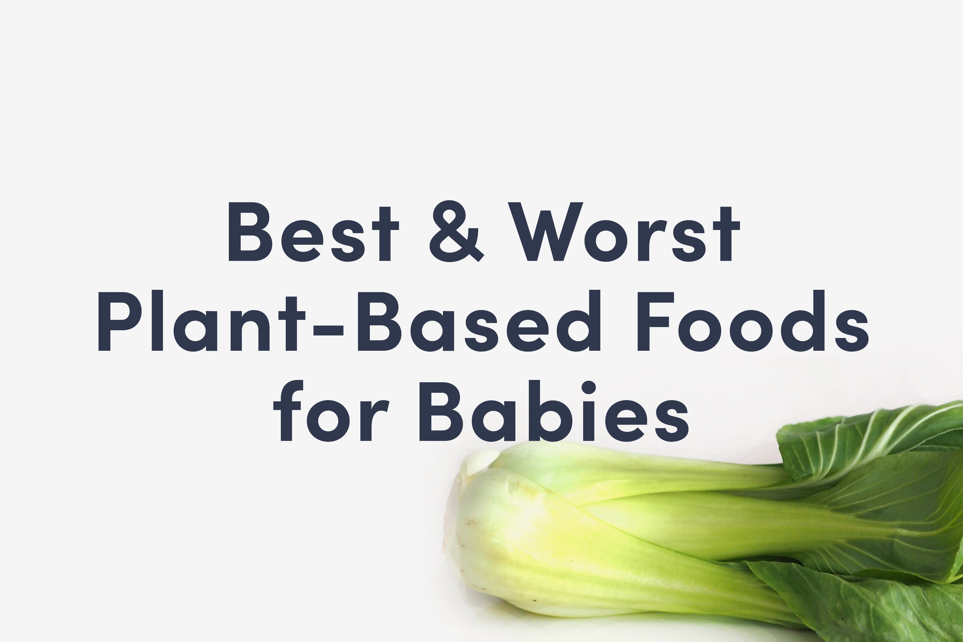 Best & Worst PlantBased Foods for Babies Solid Starts